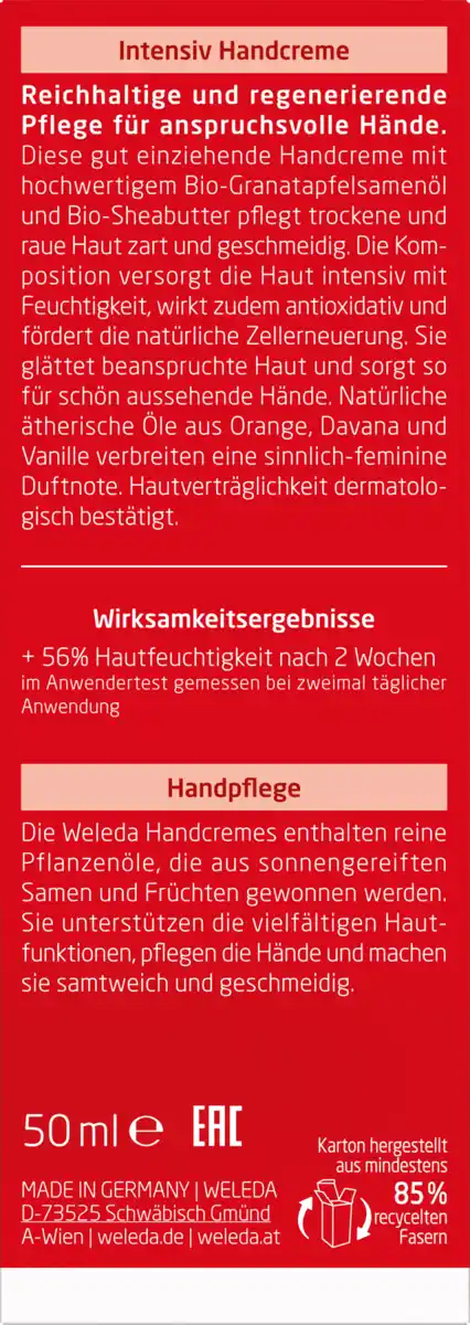 Bild 2 von Weleda Granatapfel Intensiv Handcreme, 50 ml