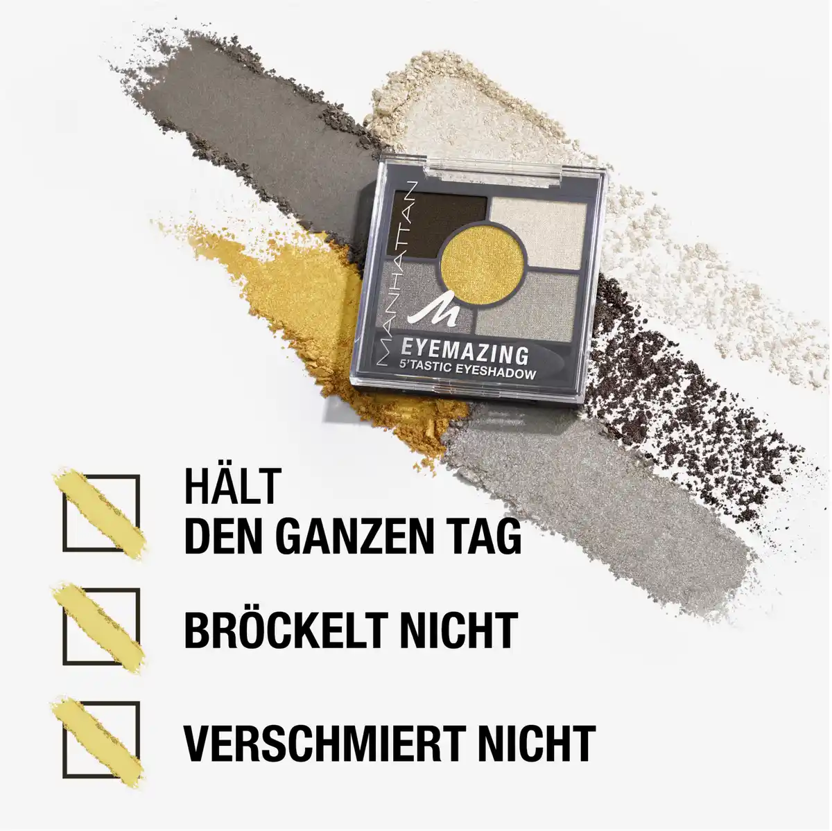 Bild 3 von Manhattan Eyemazing 5'Tastic Eyeshadow 001 Golden Eye, 3,8 g