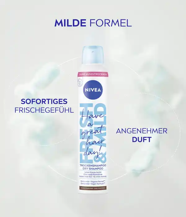 Bild 4 von NIVEA Fresh & Mild Trockenshampoo dunkle Haartöne, 200 ml