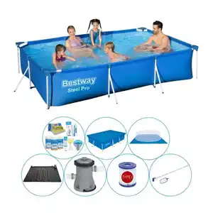 Bestway Steel Pro 300x201x66 cm Rechteckig - Schwimmbadpaket