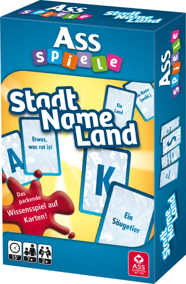 Bild 1 von ASS Stadt, Name, Land Kartenspiel