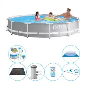 Intex Prism Frame Rund 366x76 cm - 7-teilig - Swimmingpool-Paket