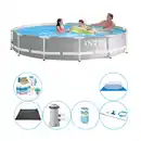 Bild 1 von Intex Prism Frame Rund 366x76 cm - 7-teilig - Swimmingpool-Paket