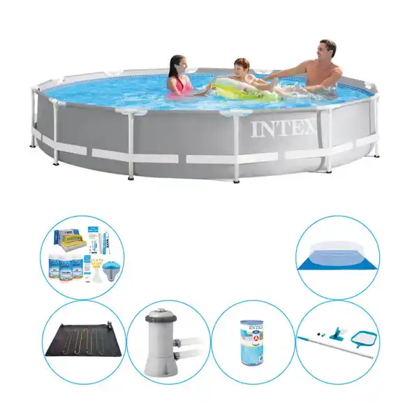 Bild 1 von Intex Prism Frame Rund 366x76 cm - 7-teilig - Swimmingpool-Paket