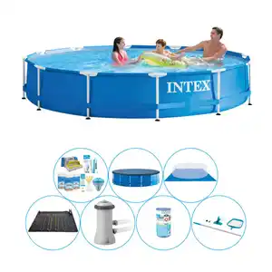 Intex Metal Frame 366x76 cm Rund - Swimmingpool-Paket