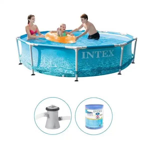 Bild 1 von Pool - Intex - Metal Frame - Pool mit Filterpumpe - 305x76 cm