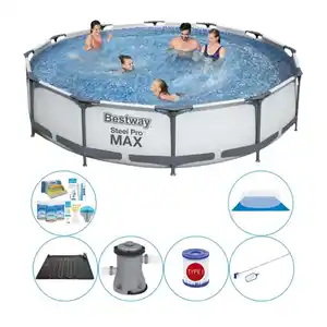 Schwimmbadpaket - Bestway Steel Pro MAX 366x76 cm - Rund