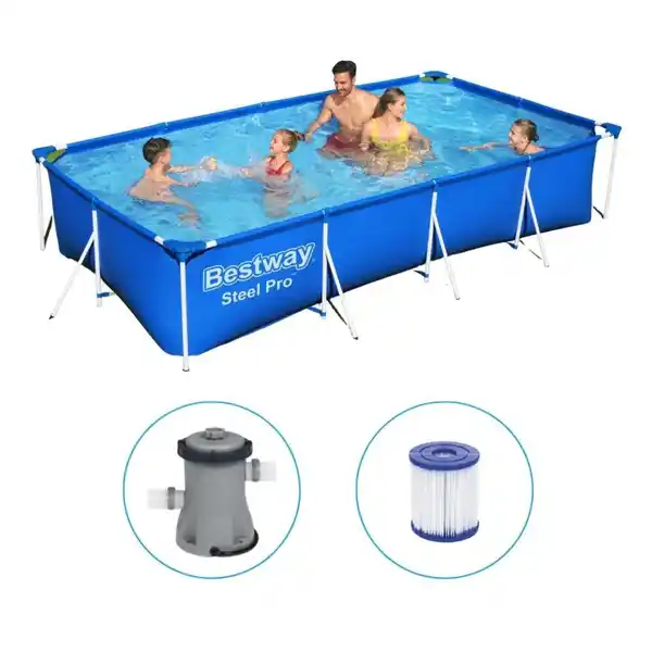 Bild 1 von Bestway Steel Pro Schwimmbad + Filterpumpe 400 x 211 c