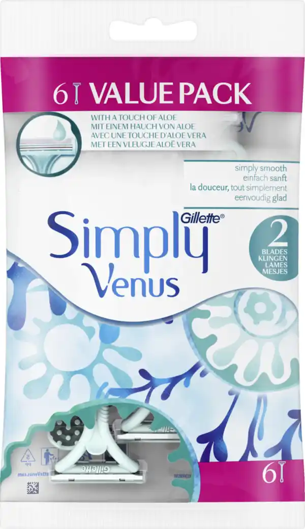 Bild 1 von Gillette Venus Simply Venus Einwegrasierer Value Pack