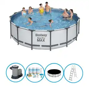 Bestway Pool Steel Pro MAX - Poolpaket - 488x122 cm