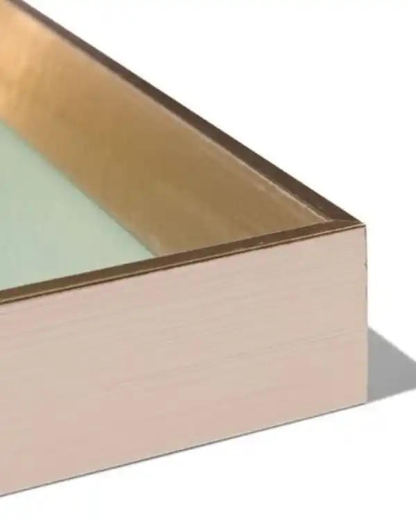 Bild 3 von Bilderrahmen aus Holz 21x29,7, Facettenrand, Gold