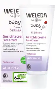 Weleda Baby Derma baby Derma Weiße Malve Gesichtscreme, 50 ml