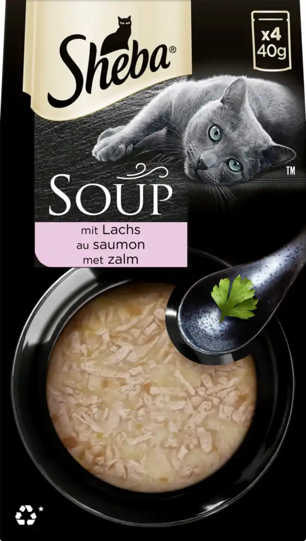 Bild 1 von Sheba Soup mit Lachs Multipack, 160 g