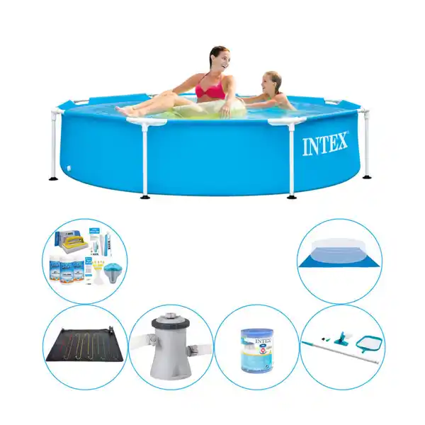 Bild 1 von Intex Metal Frame Rund 244x51 cm - 7-teilig - Swimmingpool-Paket