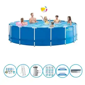 Intex Pool Metal Frame - Schwimmbad-Paket - 457x122 cm