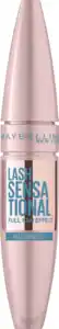 Maybelline New York Mascara Lash Sensational Voller-Wimpern-Fächer Very Black Waterproof, 9,5 ml