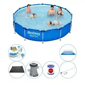 Schwimmbadpaket - Bestway Steel Pro 366x76 cm - Rund