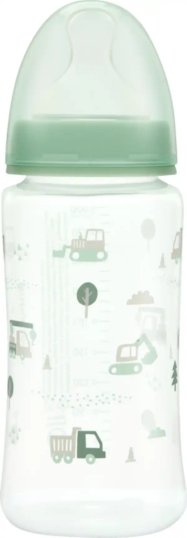 Bild 1 von Babydream Weithals-Flasche Die Klassische Bagger, 0+, 300 ml