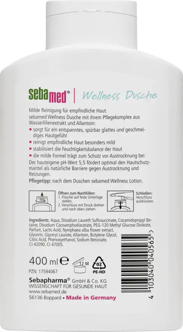 Bild 2 von sebamed Wellness Dusche, 400 ml