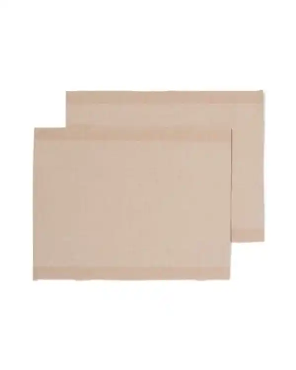 Bild 1 von 2er-Pack Tischsets, mit Jute, 35 x 45 cm, beige mit Streifen