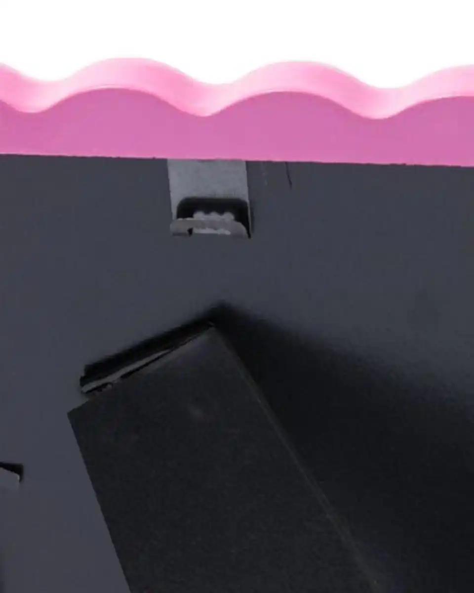 Bild 3 von Bilderrahmen, 10 x 15 cm, Holz, Wellen, rosa