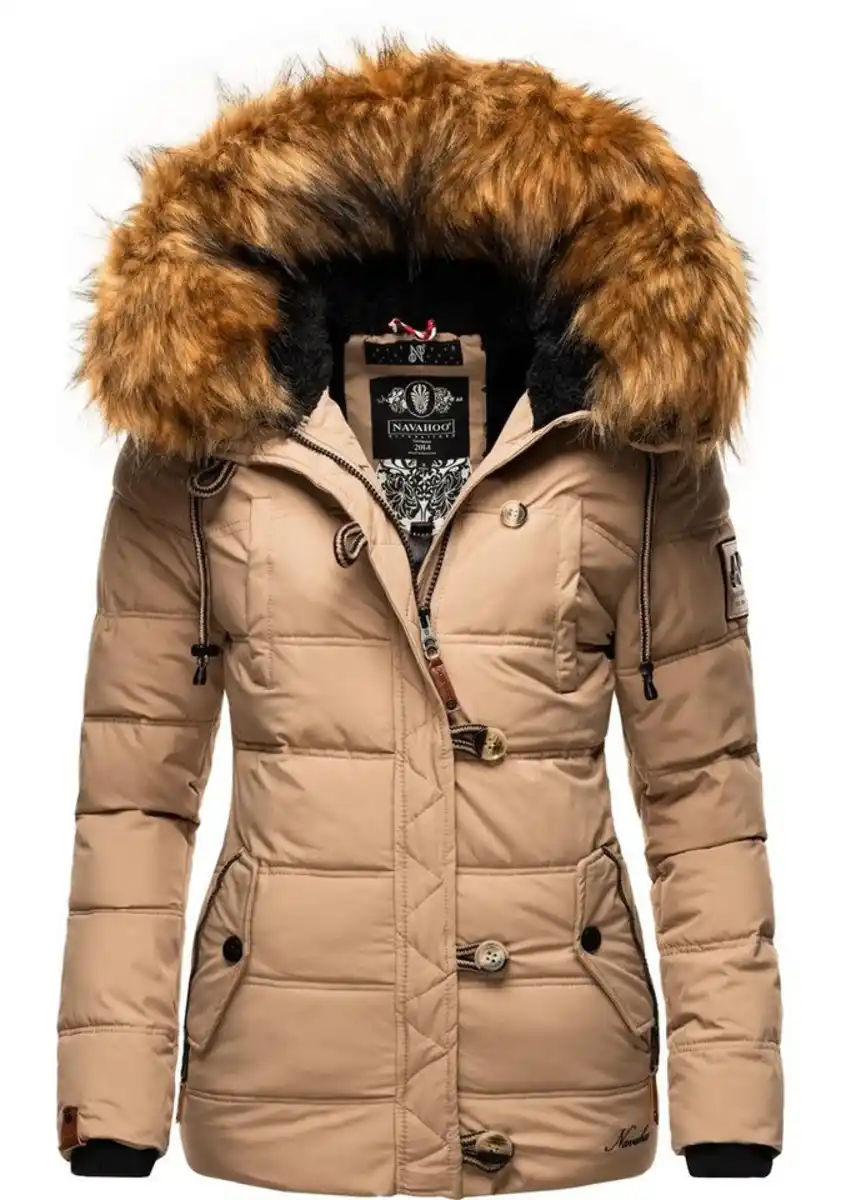 Bild 1 von Navahoo Winterjacke Zoja stylische Steppjacke mit Kunstpelz Kapuze