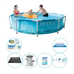 Intex Metal Frame Strandseite 305x76 cm - 7-teilig - Swimmingpool-Paket