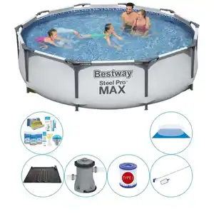 Schwimmbadpaket - Bestway Steel Pro MAX 305x76 cm Rund