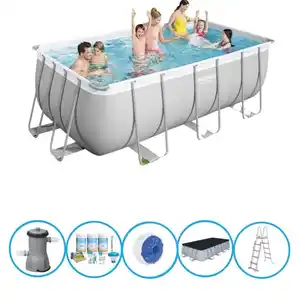 Bestway - Pool Power Steel - Poolpaket - 412x201x122 cm