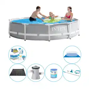 Intex Prism Frame Rund 305x76 cm - 7-teilig - Swimmingpool-Paket