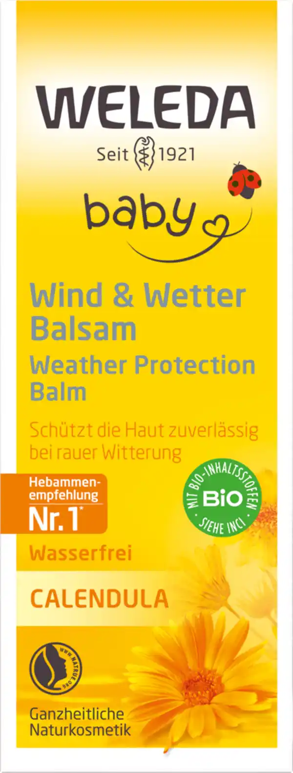 Bild 1 von Weleda baby Calendula Wind- und Wetterbalsam, 30 ml