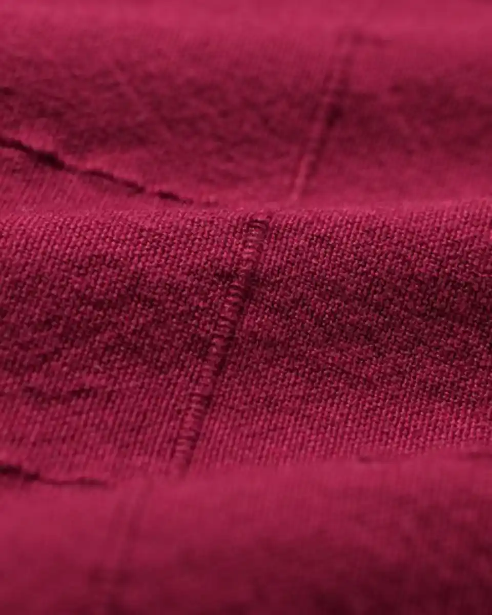 Bild 2 von Tischdecke 140 × 240 cm Baumwolle weinrot kariert