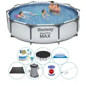 Schwimmbadpaket - Bestway Steel Pro MAX 305x76 cm Rund