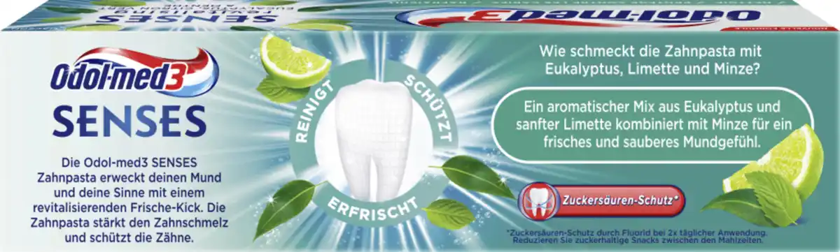 Bild 2 von Odol med3 Senses revitalising Zahncreme, 75 ml