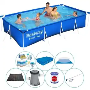 Schwimmbadpaket - Bestway Fast Set 400x211x81 cm Rund