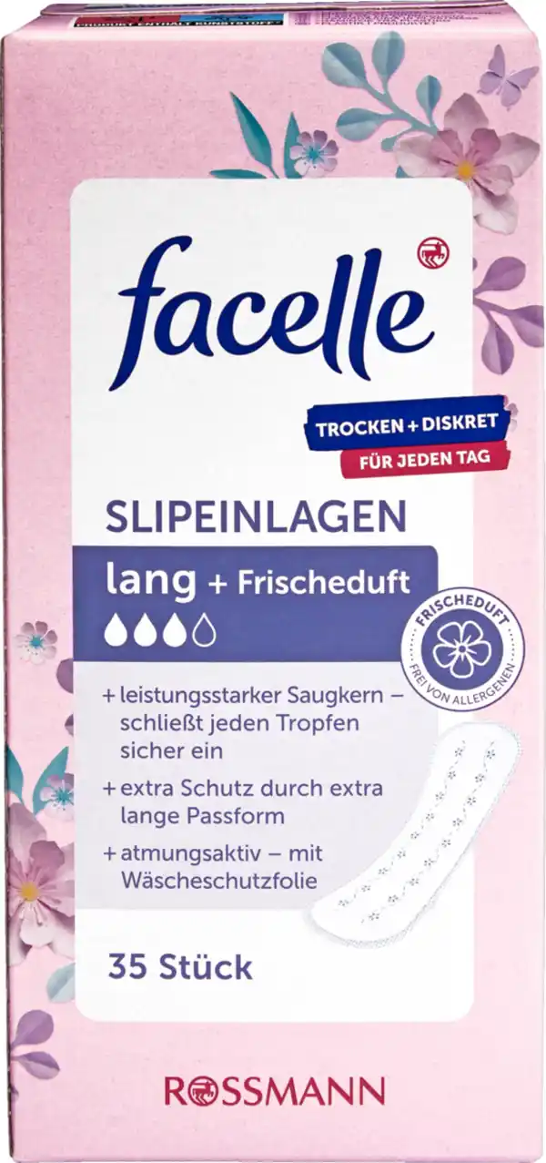 Bild 1 von facelle Slipeinlagen lang + Frischeduft