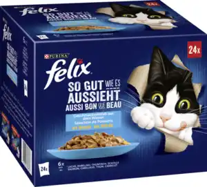 Felix So gut wie es aussieht Geschmacksvielfalt aus dem Wasser in Gelee Multipack, 2.040 g