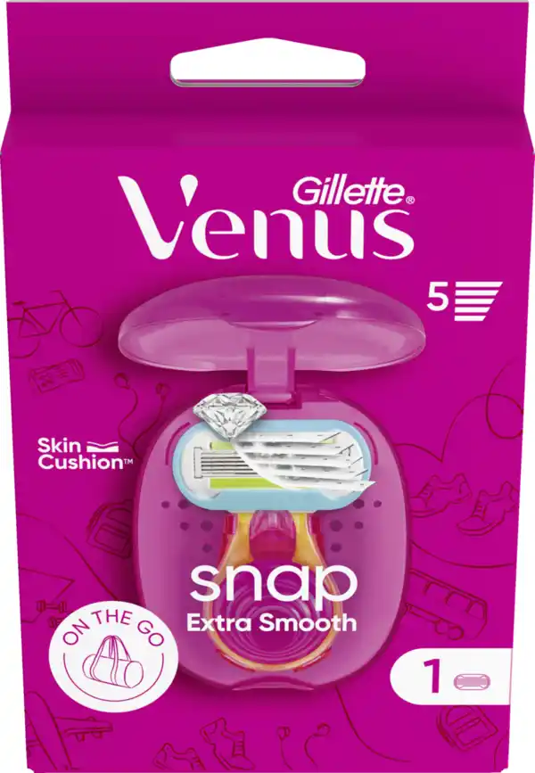 Bild 2 von Gillette Venus Extra Smooth Snap Rasierer mit einer Klinge
