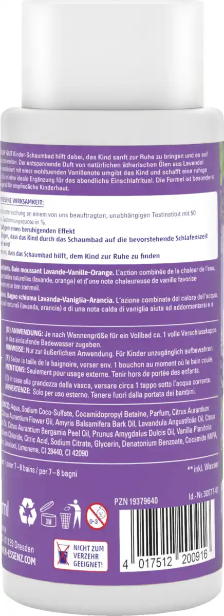 Bild 2 von Dresdner Essenz Kinder-Schaumbad Schlaf gut, 300 ml