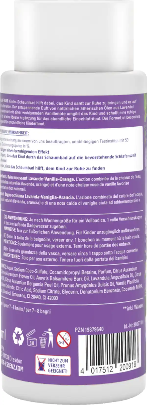 Bild 2 von Dresdner Essenz Kinder-Schaumbad Schlaf gut, 300 ml