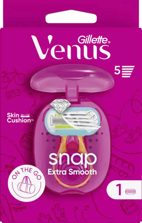 Bild 1 von Gillette Venus Extra Smooth Snap Rasierer mit einer Klinge