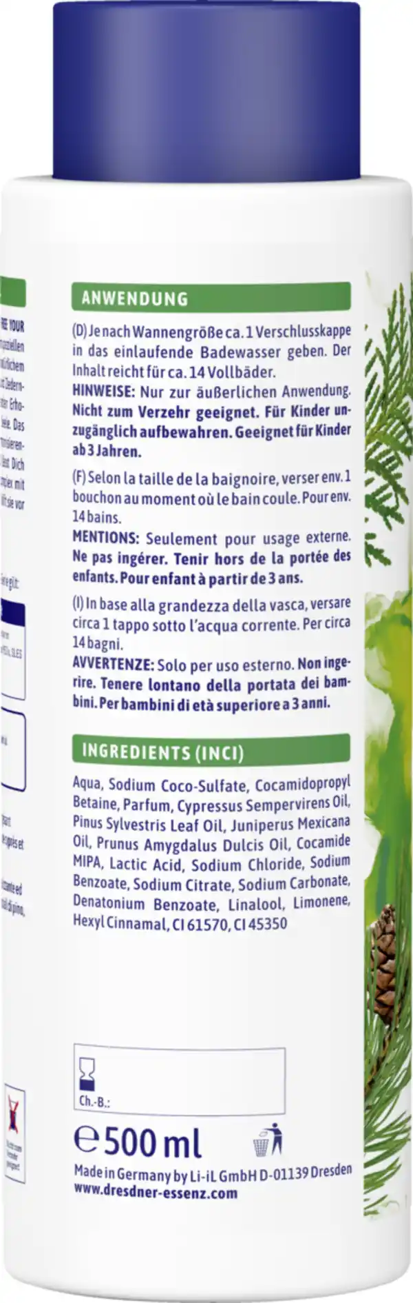 Bild 3 von Dresdner Essenz Aroma-Booster Schaumbad Free Your Mind & Soul, 500 ml