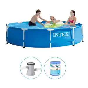 Intex - Metal Frame - Pool mit Filterpumpe - 305x76 cm - Rund - Schwimmbecken