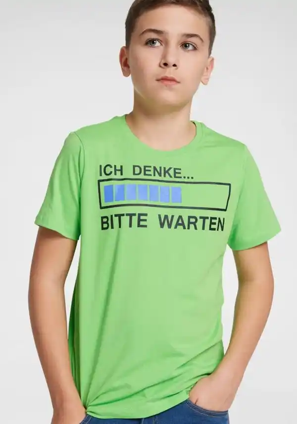 Bild 1 von KIDSWORLD T-Shirt ICH DENKE...BITTE WARTEN Spruch