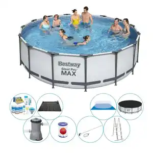 Schwimmbadpaket - Bestway Steel Pro MAX 457x122 cm Rund