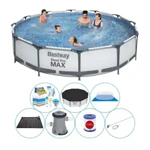 Schwimmbadpaket - Bestway Steel Pro MAX 366x76 cm Rund