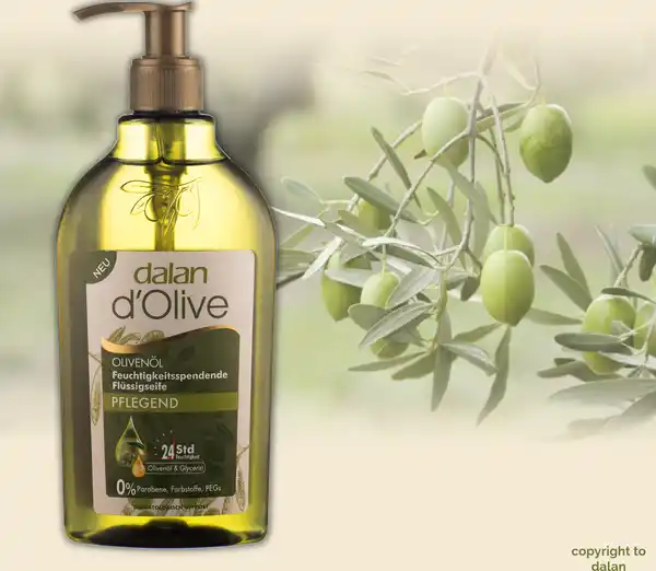 Bild 2 von dalan d'Olive Flüssigseife Pflegend, 300 ml