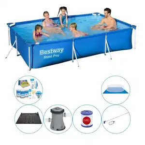 Schwimmbadpaket - Bestway Steel Pro 300x201x66 cm Rechteckig