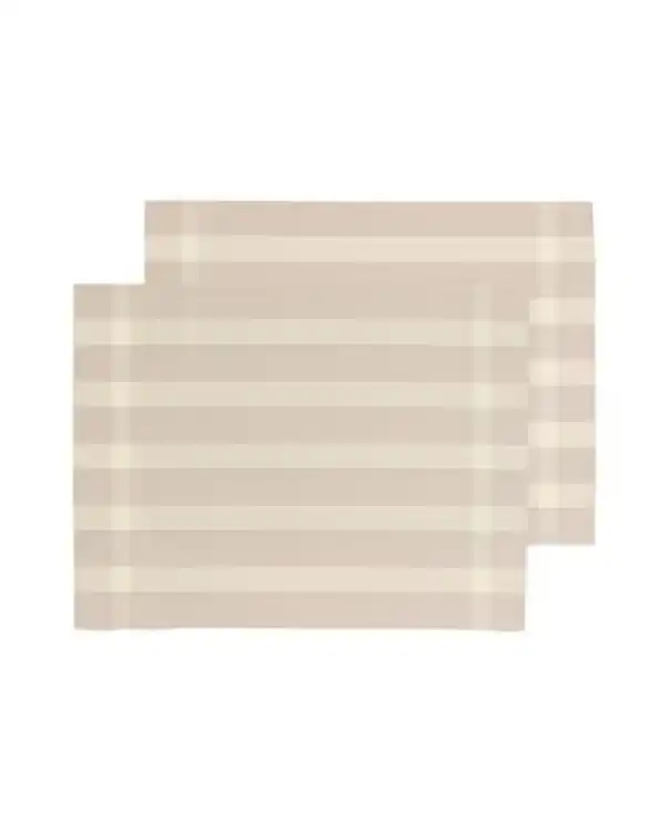 Bild 1 von 2er-Pack Tischsets, gewebter Kunststoff, 35 x 45 cm, beige mit Streifen