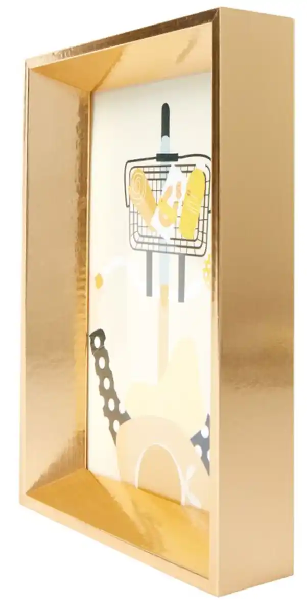 Bild 2 von Bilderrahmen aus Holz 10x15, Facettenrand, Gold